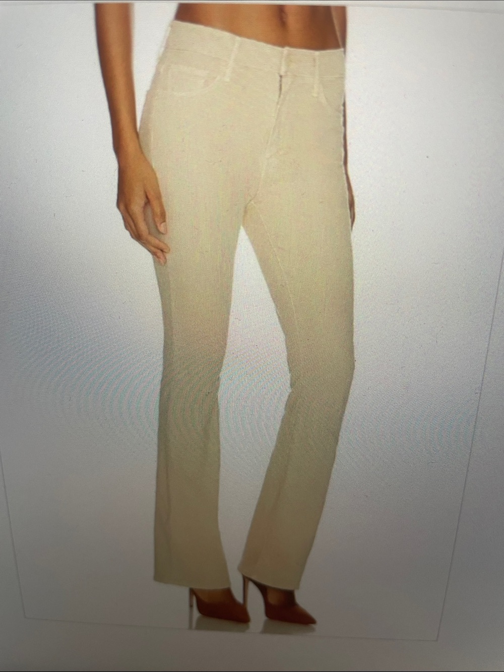 Mother The Weekender in Marzipan wash sz 32